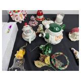 Battery Operated Christmas Tree - Assorted Christmas Ornaments & Figurines
