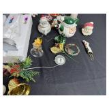 Battery Operated Christmas Tree - Assorted Christmas Ornaments & Figurines