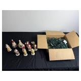Vintage Santa Claus Porcelain Figurines Lot - England, Russia, Hungary, Holland, Belgium