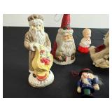 Vintage Santa Claus Porcelain Figurines Lot - England, Russia, Hungary, Holland, Belgium