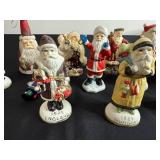 Vintage Santa Claus Porcelain Figurines Lot - England, Russia, Hungary, Holland, Belgium