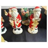 Vintage Santa Claus Porcelain Figurines Lot - England, Russia, Hungary, Holland, Belgium