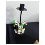 Three Nutcracker Soldiers with Christmas Ornaments & Alphabet Blocks - Holiday Decor