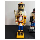 Dept 56 Barefoot Santas, German Folk Art Nutcrackers & Silver Wing Decor
