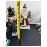 Dept 56 Barefoot Santas, German Folk Art Nutcrackers & Silver Wing Decor