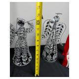 Dept 56 Barefoot Santas, German Folk Art Nutcrackers & Silver Wing Decor