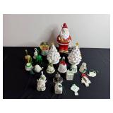 Santa Claus Figurine with Lights - London Bus Snow Globe & Assorted Christmas Decor
