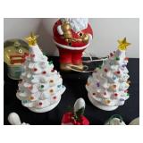 Santa Claus Figurine with Lights - London Bus Snow Globe & Assorted Christmas Decor