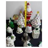 Santa Claus Figurine with Lights - London Bus Snow Globe & Assorted Christmas Decor