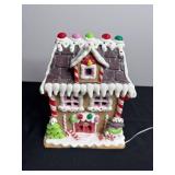 Assorted Christmas Decor - Snow Globes, Snowman Mugs & Gingerbread House