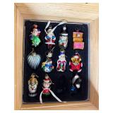 Museum Thomas Series Assorted Christmas Ornaments in Wooden Box - Santa, Snowman & More