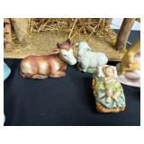 Assorted Christmas Nativity Figures & Decorative Lantern - Mixed Holiday Display