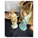 Assorted Christmas Nativity Figures & Decorative Lantern - Mixed Holiday Display