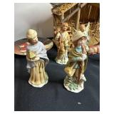 Assorted Christmas Nativity Figures & Decorative Lantern - Mixed Holiday Display