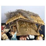 Assorted Christmas Nativity Figures & Decorative Lantern - Mixed Holiday Display