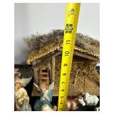 Assorted Christmas Nativity Figures & Decorative Lantern - Mixed Holiday Display