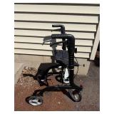 Nova Express Rollator Black - 4-Wheel Mobility Walker (Item 4328BK) 300 LB Capacity