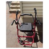 Drive Medical 4-Wheel Rollator Walker with Seat - Under-Seat Bag