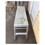 Aluminum Work Platform Ladder with Deck - Folding Scaffold