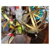 Assorted Outdoor Garden Decor - Birds, Flowers, Wind Spinners & Sign