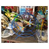 Assorted Outdoor Garden Decor - Birds, Flowers, Wind Spinners & Sign