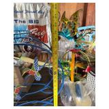 Assorted Outdoor Garden Decor - Birds, Flowers, Wind Spinners & Sign