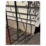 Assorted Metal Garden Art - Curved Hook Stakes & Sunburst Yard Sculpture