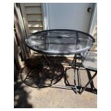 Outdoor Mesh Patio Table & Chair