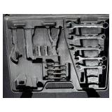 Home Repair Tool Set with Case & 12 Ft Steel Tape - see photos for items inc in case
