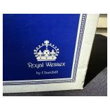 Royal Wessex by Churchill 16-Piece Blue Floral Dinnerware Set in Box - total contents unverified