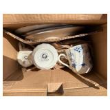 Royal Wessex by Churchill 16-Piece Blue Floral Dinnerware Set in Box - total contents unverified