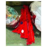 Mixed Christmas Lights, Decor & Ornament Assortment in Tote
