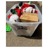 Christmas Decor Assortment in BELLA 120QT Storage Tote