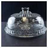 Princess House Clear Glass Covered Cake Plate with Dome