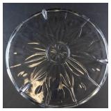 Princess House Clear Glass Covered Cake Plate with Dome