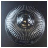 Princess House Clear Glass Covered Cake Plate with Dome