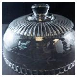 Princess House Clear Glass Covered Cake Plate with Dome