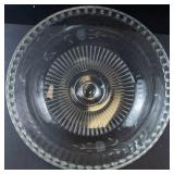 Princess House Clear Glass Covered Cake Plate with Dome