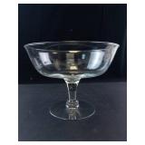 Princess House Heritage Pattern Crystal Pedestal Compote Bowl