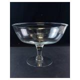 Princess House Heritage Pattern Crystal Pedestal Compote Bowl