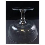 Princess House Heritage Pattern Crystal Pedestal Compote Bowl