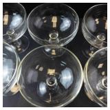 Princess House Heritage Crystal Footed Dessert Glasses - Set of 6