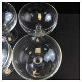 Princess House Heritage Crystal Footed Dessert Glasses - Set of 6