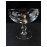 Princess House Heritage Crystal Footed Dessert Glasses - Set of 6