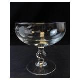 Princess House Heritage Crystal Footed Dessert Glasses - Set of 6