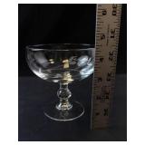 Princess House Heritage Crystal Footed Dessert Glasses - Set of 6