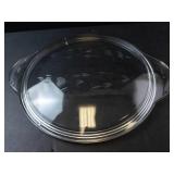 Princess House Crystal Heritage Covered Casserole Dish with Etched Leaf Pattern