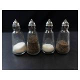 Princess House Heritage Pattern Glass Salt and Pepper Shakers (Lot of 4)