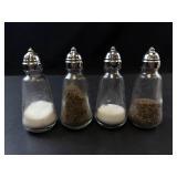 Princess House Heritage Pattern Glass Salt and Pepper Shakers (Lot of 4)