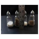 Princess House Heritage Pattern Glass Salt and Pepper Shakers (Lot of 4)